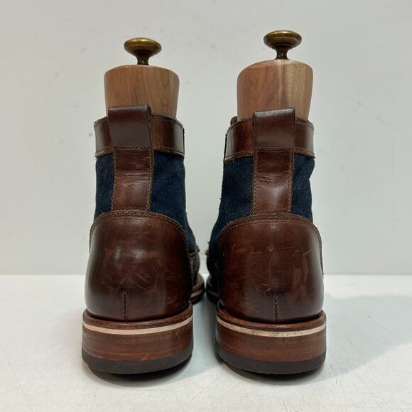 NEW HEELS Rancourt & Co. x Helm Sam Boot Ray-Ray Horween Cone Denim USA 7 D main image 8